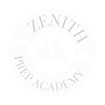a zenith prep academy logo on a white background